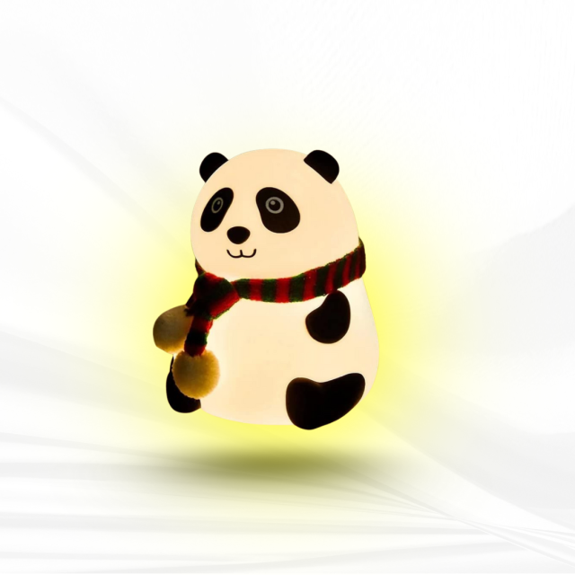 Cute Panda Night Light /Silicon Lamp Panda /Panda Lamp/ 7-Color Changing
