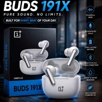 OnePlus Buds 191X True Wireless Earbuds | Bluetooth Earphones | Original OnePlus Design