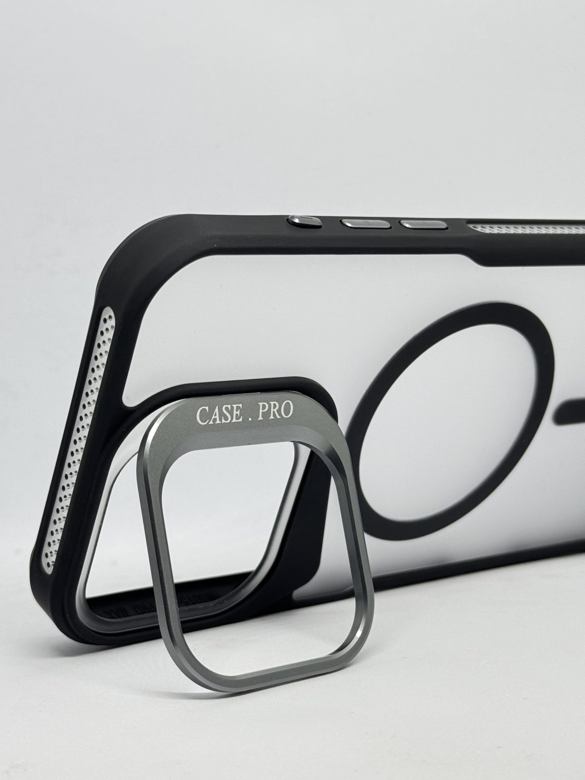 IP 15 PRO MAX - Matte Mobile Phone Case with Metal Lens Holder